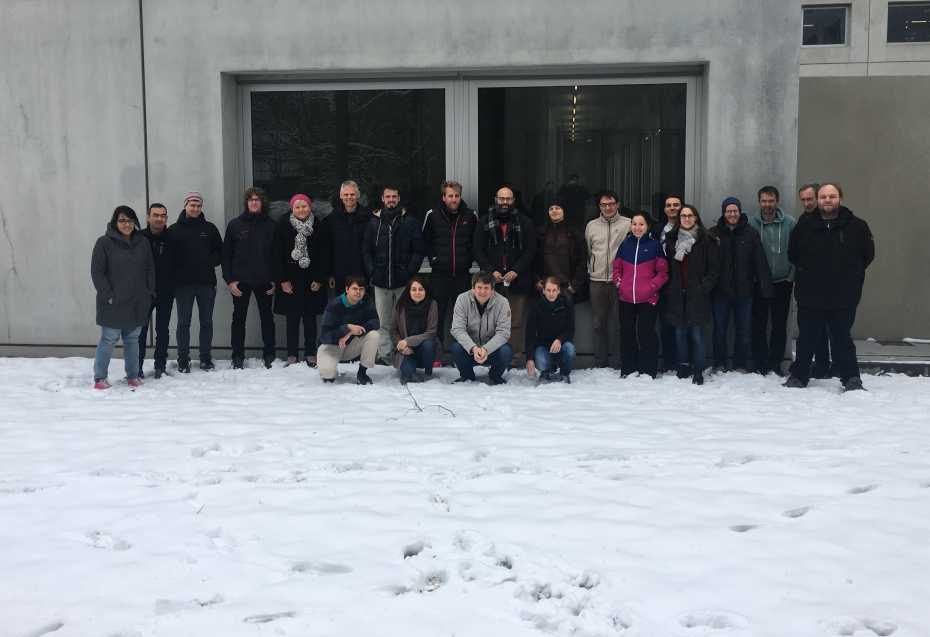 Group photo of Poroelasticity Minisymposium 2018 in Stuttgart